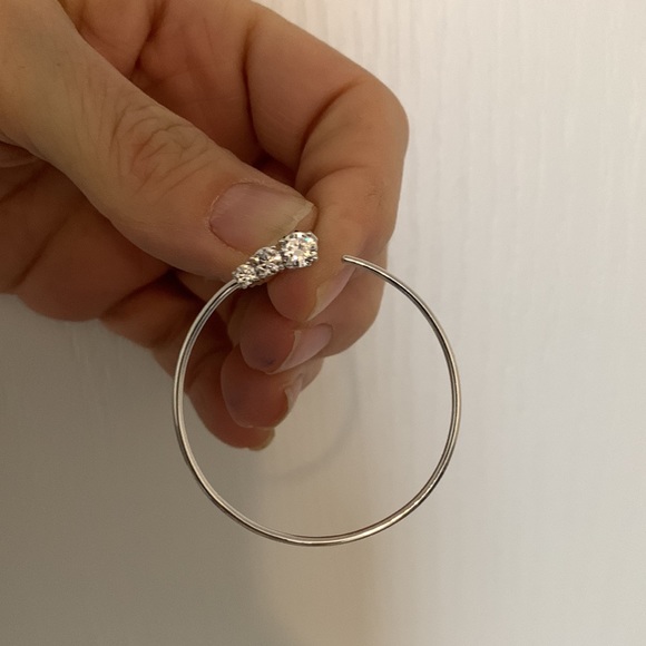 NWT Crislu sterling silver and crystal earrings. - Picture 2 of 8